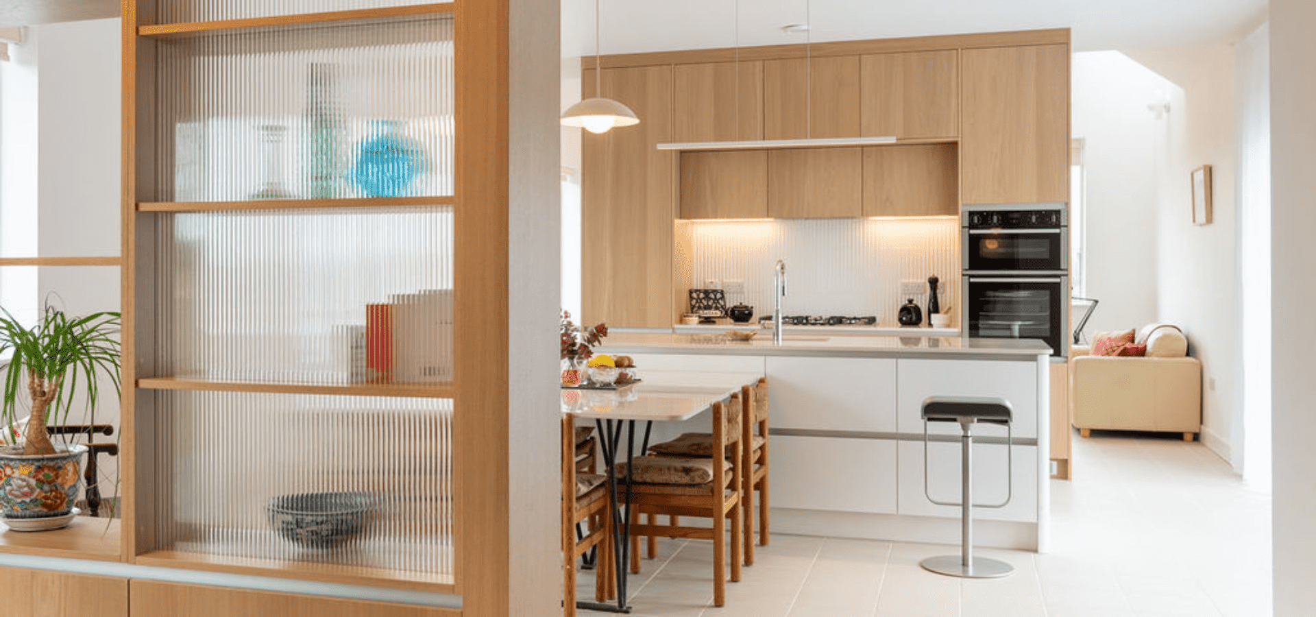 HERO IMAGE Contemporary Kitchen in Co. Roscommon – A Floating Kitchen in Natural Oak