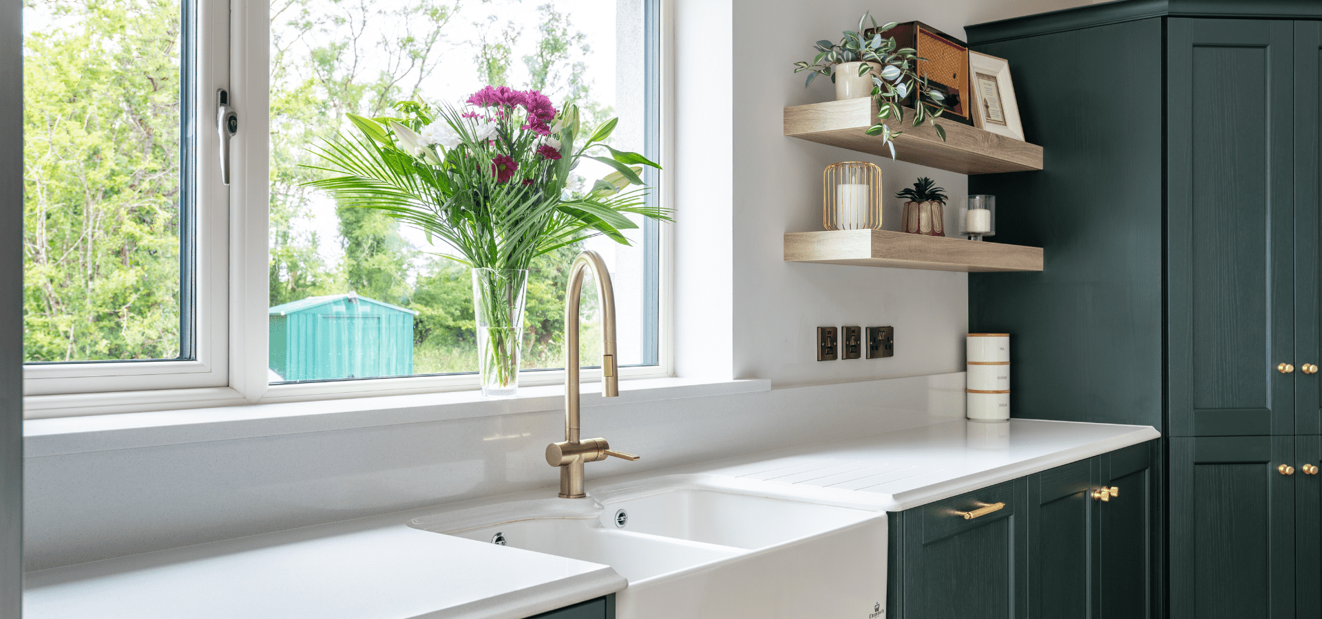 Classic Kitchen in Co. Roscommon – Bastille Evergreen and Taupe - Gallery Image 10