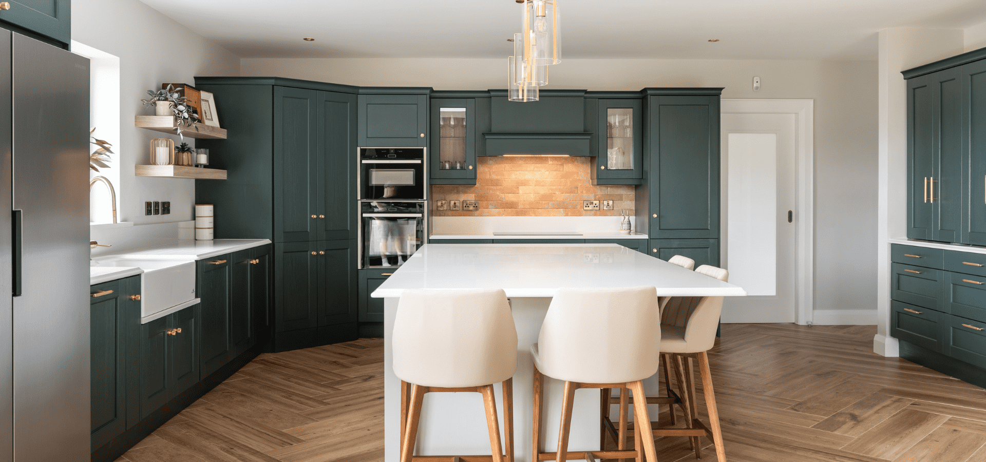 Classic Kitchen in Co. Roscommon – Bastille Evergreen and Taupe - Gallery Image 12