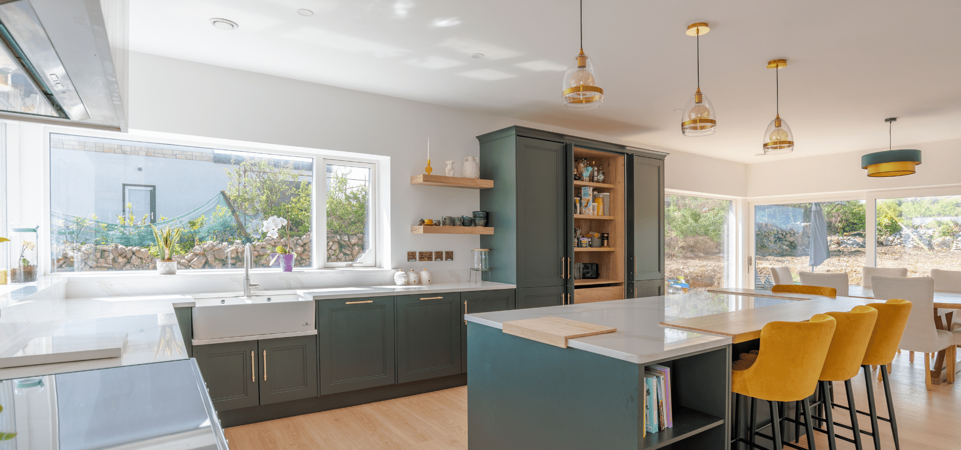 Classic Kitchen in Co. Galway – Hunter Green and Oak - Gallery Images 2