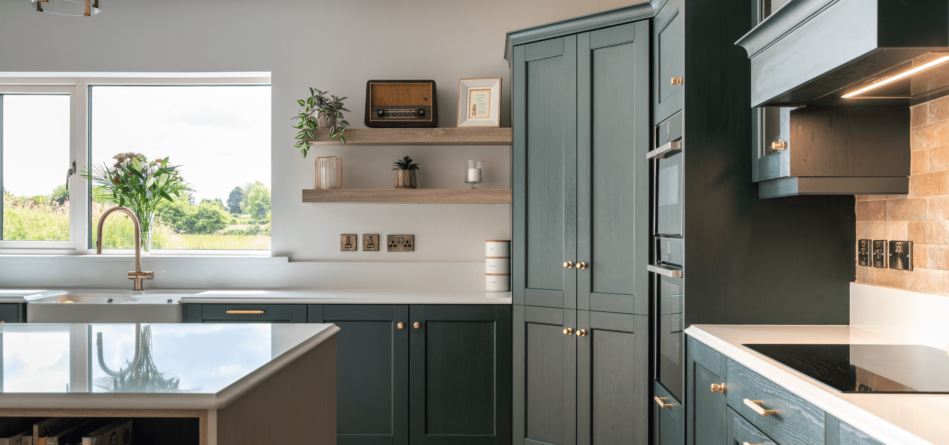 Classic Kitchen in Co. Roscommon – Bastille Evergreen and Taupe - Gallery Image 3