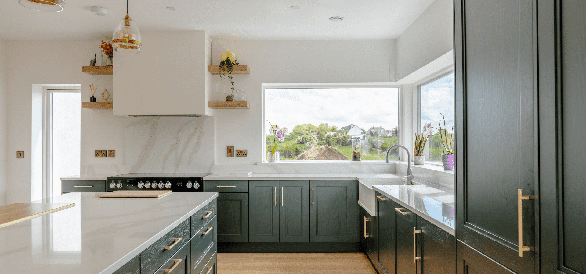 Classic Kitchen in Co. Galway – Hunter Green and Oak - Gallery Images 3