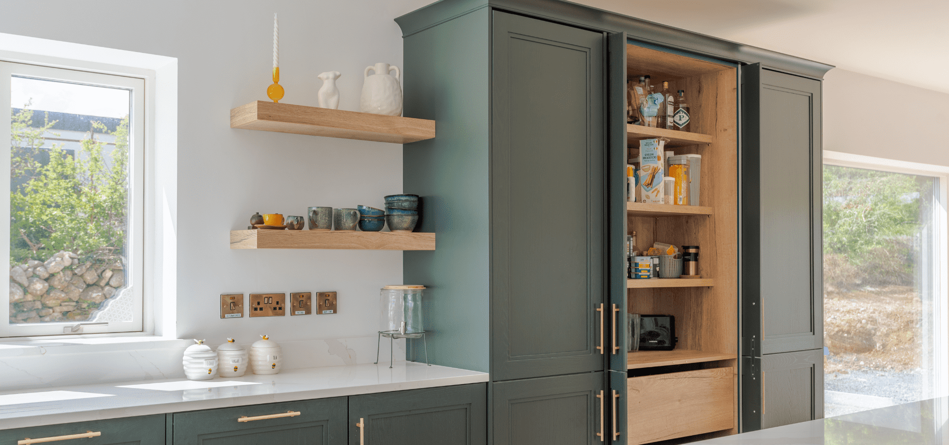 Classic Kitchen in Co. Galway – Hunter Green and Oak - Gallery Images 4