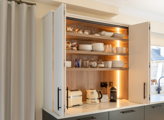 Concealed Breakfast Preparation Area