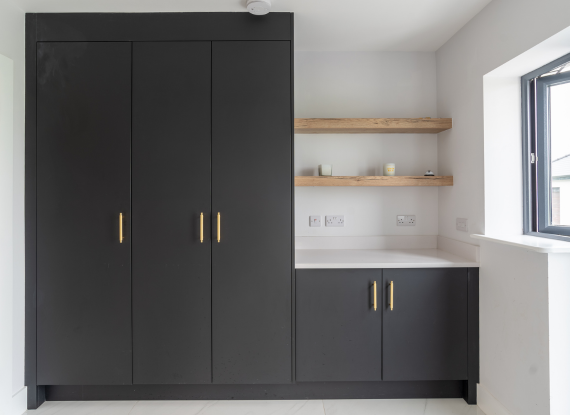 Contemporary Kitchen in Co. Galway - Continuous Material Palette Throughout the Home