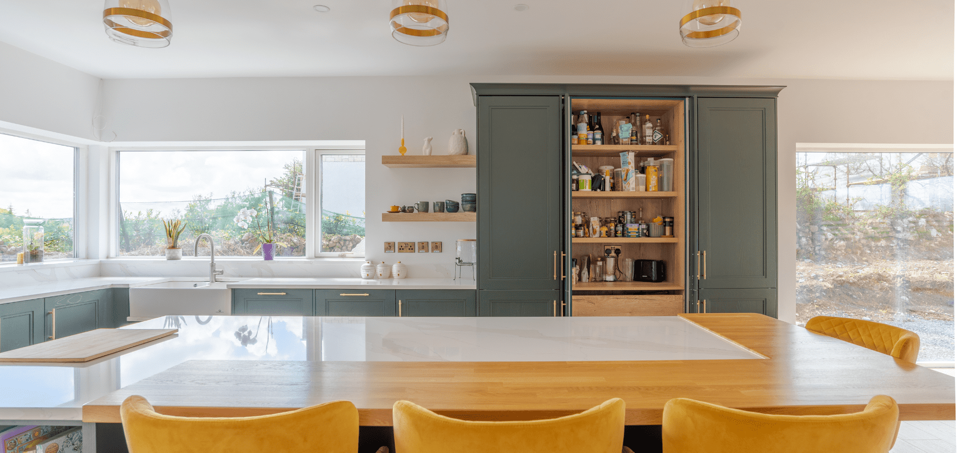 5 Classic Kitchen in Co. Galway – Hunter Green and Oak - Gallery Images 5