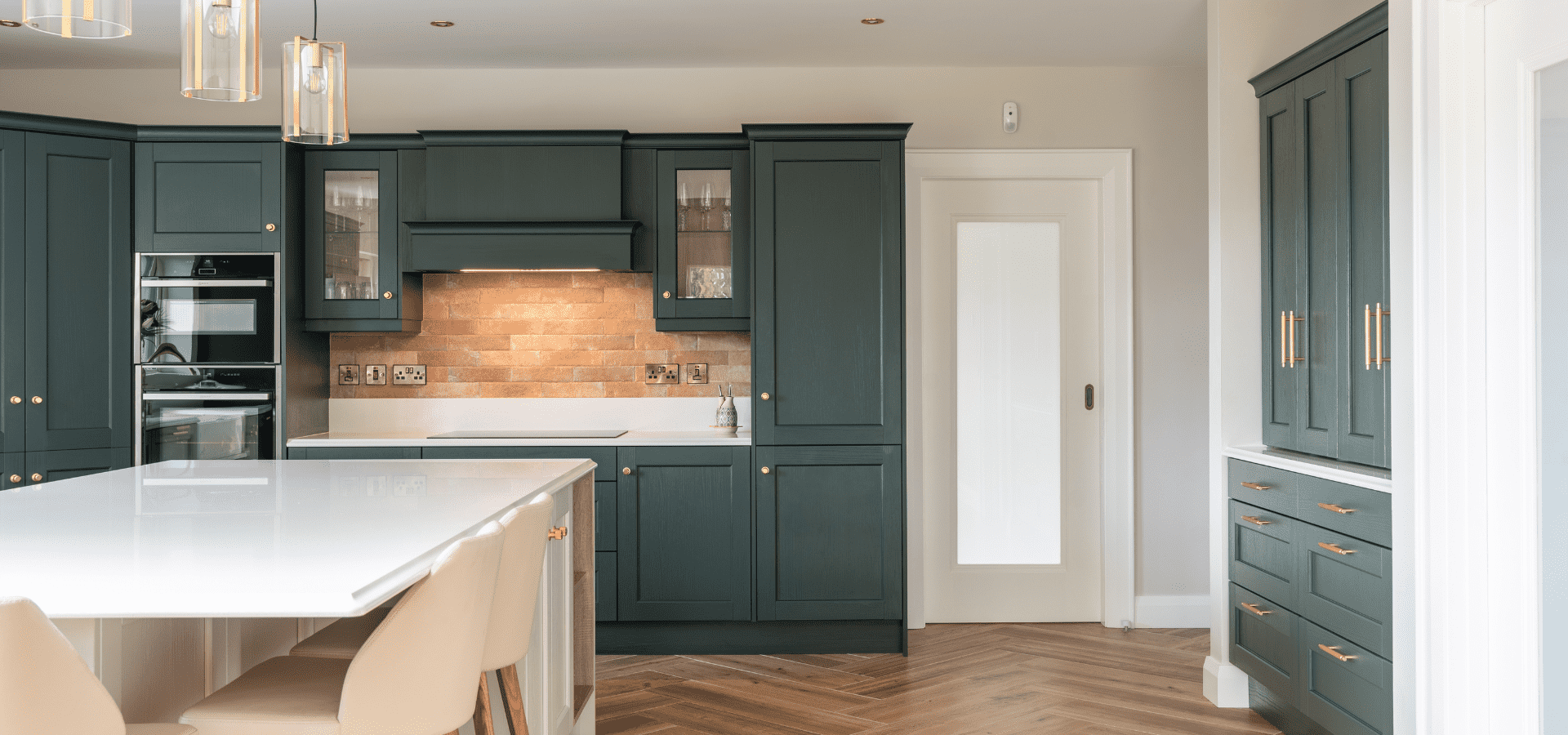 Classic Kitchen in Co. Roscommon – Bastille Evergreen and Taupe - Gallery Image 5