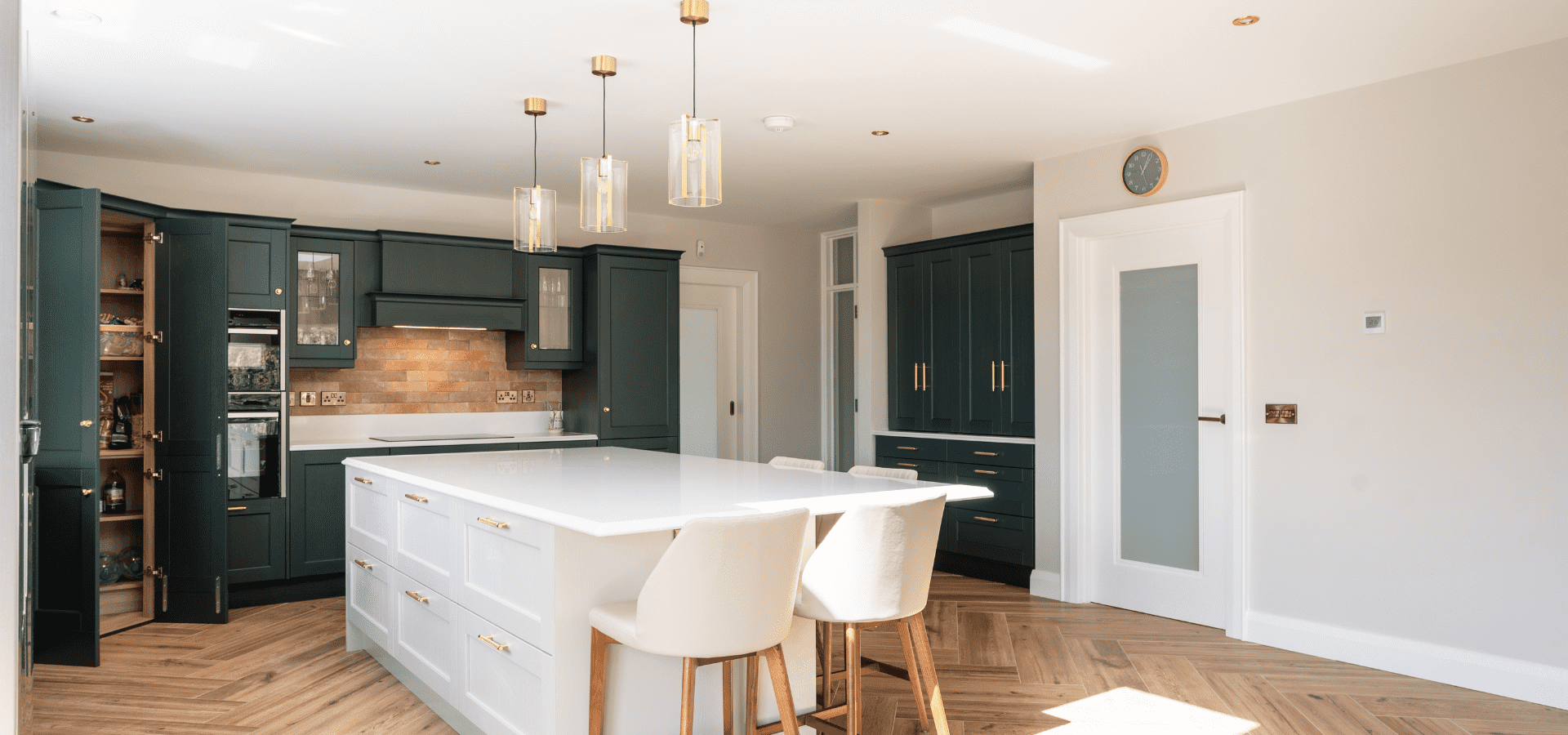 Classic Kitchen in Co. Roscommon – Bastille Evergreen and Taupe - Gallery Image 8