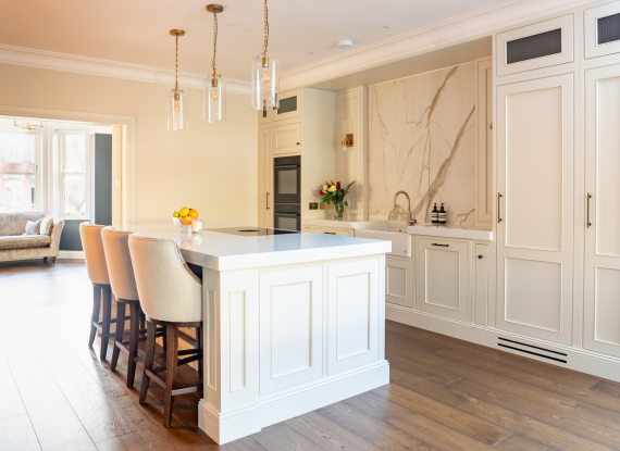 1._Architectural by Design In-Frame Kitchen in Co. Dublin – Lawrence Shadow White - Highlight Image 1