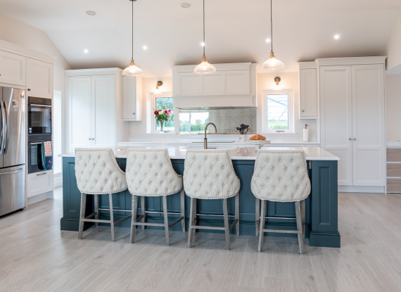 1._Timeless Design, Tailored for Modern Living Classic Family Kitchen in Co. Roscommon – Aylesbury Latte & Evergreen - Highlights Image 1