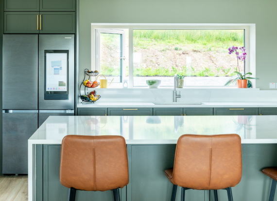 Designed for Everyday Living Modern Slim-Shaker Kitchen in Co. Roscommon – Lyrath Hazel and Halifax Oak - Highlights image 4