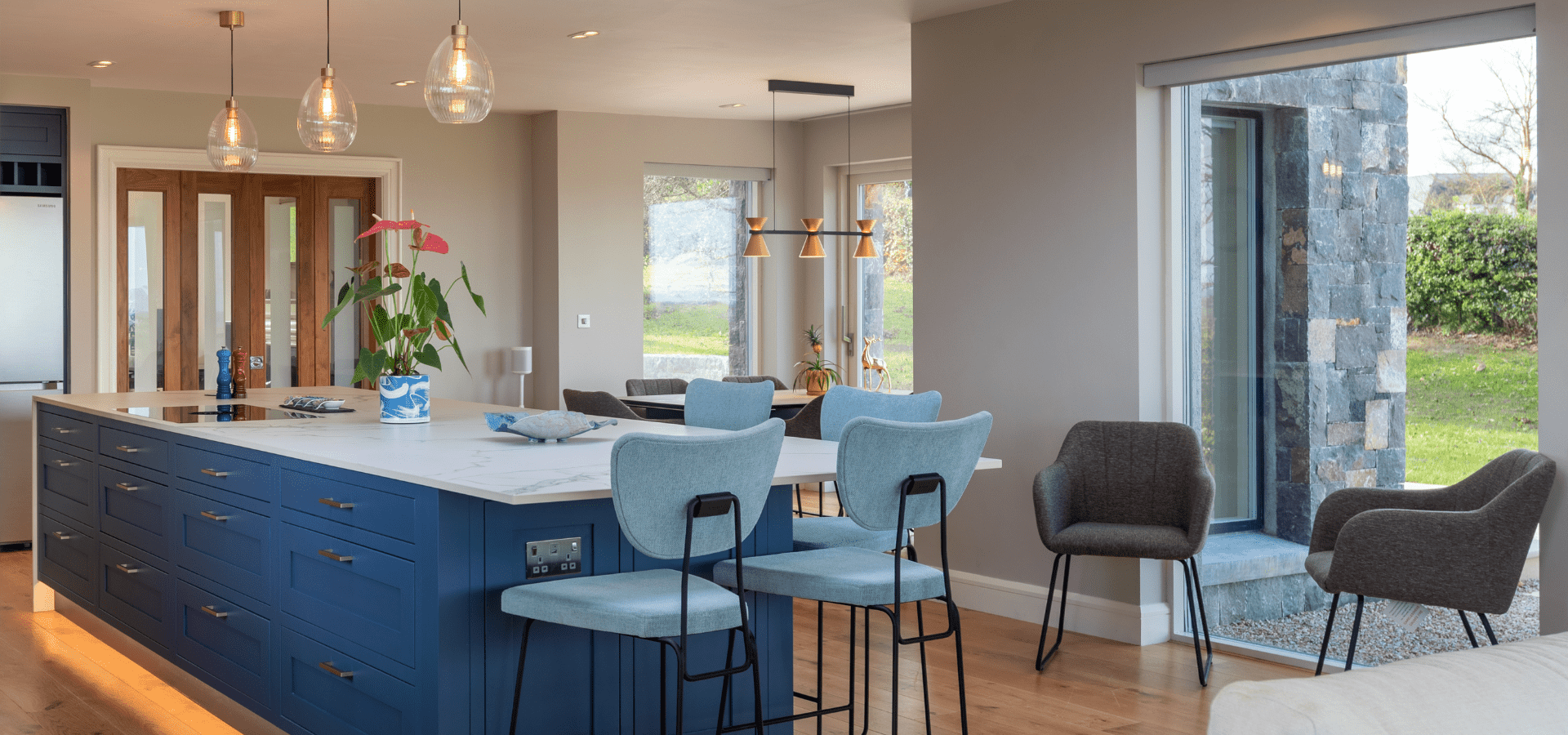 In-Frame Kitchen in Co. Roscommon – Jasper Parisian Blue - Gallery Image 10