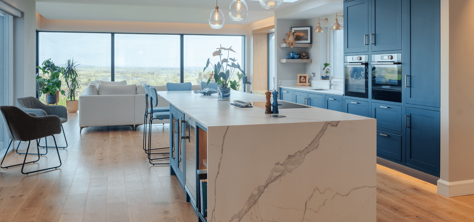 In-Frame Kitchen in Co. Roscommon – Jasper Parisian Blue - Gallery Image 12