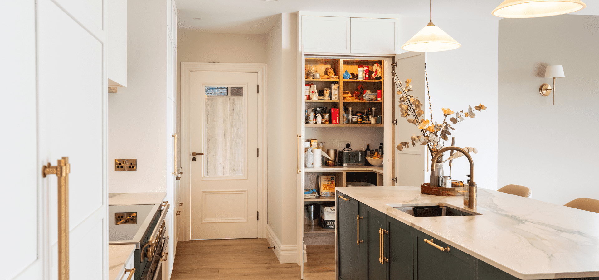 Modern Shaker Kitchen in Co. Galway – Lyrath Porcelain and Hunter Green - Gallery Image 13