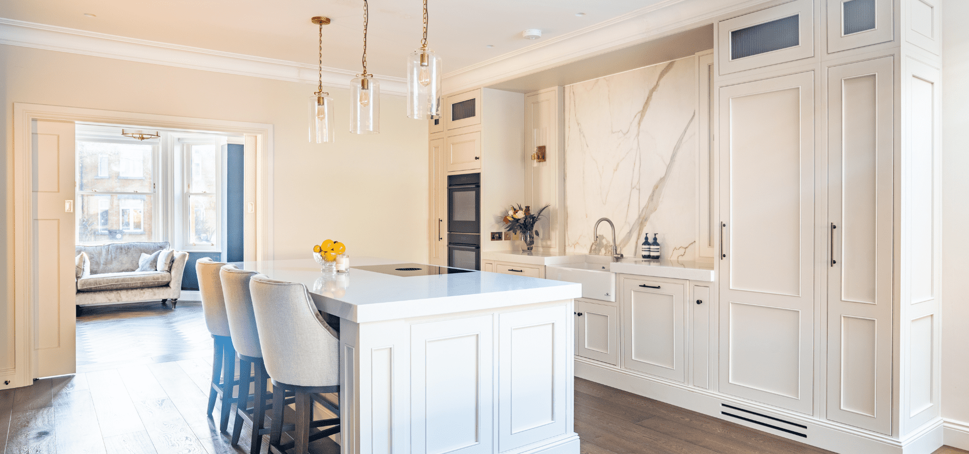 In-Frame Kitchen in Co. Dublin – Lawrence Shadow White - Gallery Image 14