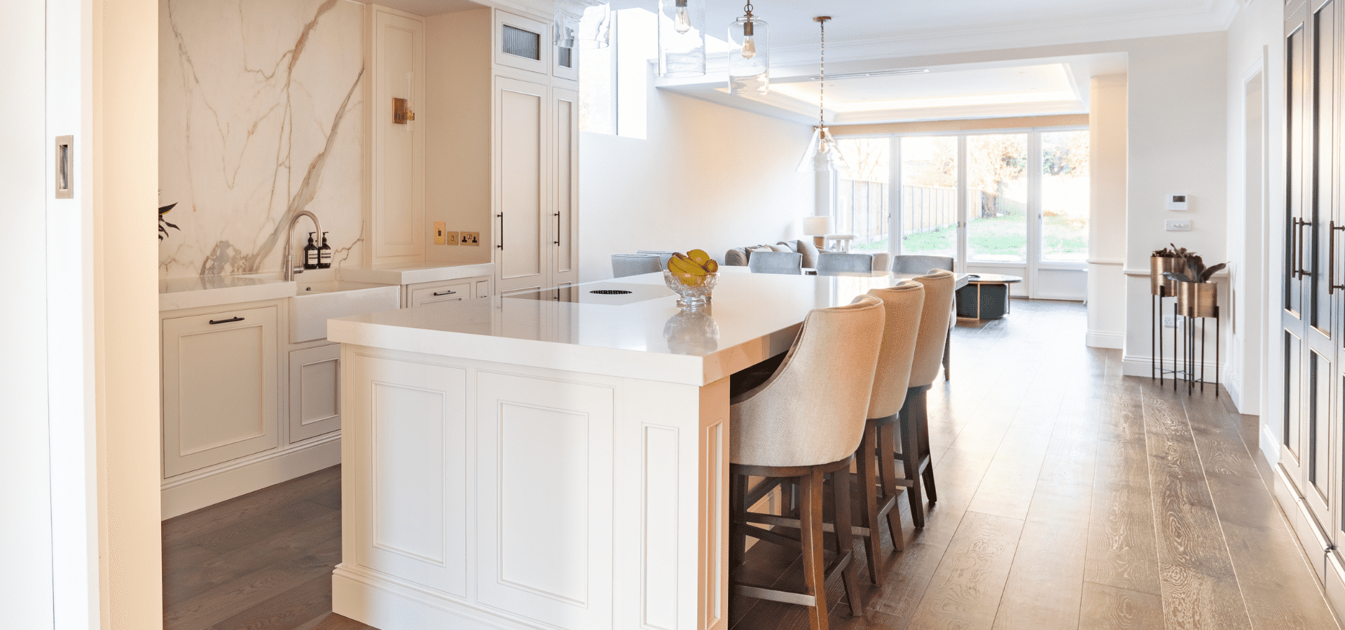In-Frame Kitchen in Co. Dublin – Lawrence Shadow White - Gallery Image 2