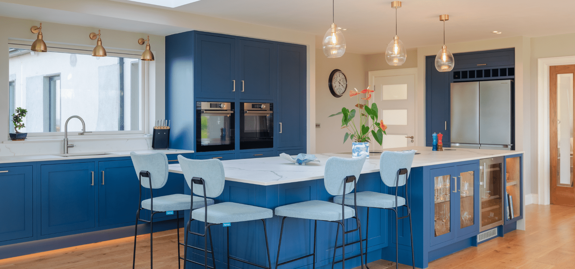 In-Frame Kitchen in Co. Roscommon – Jasper Parisian Blue - Gallery Image 2