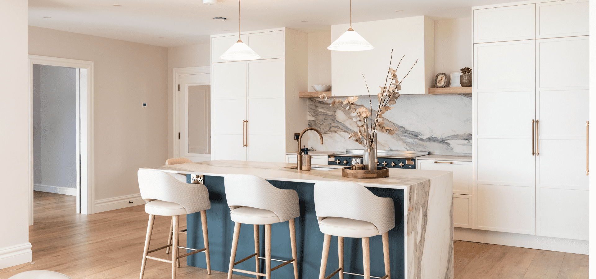 Modern Shaker Kitchen in Co. Galway – Lyrath Porcelain and Hunter Green - Gallery Image 2
