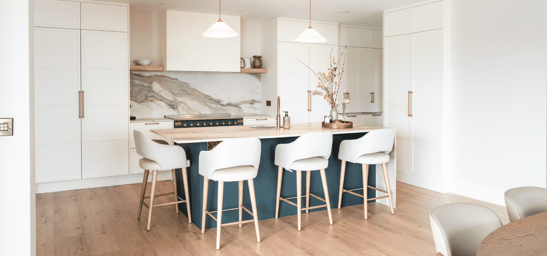 Modern Shaker Kitchen in Co. Galway – Lyrath Porcelain and Hunter Green - Gallery Image 3
