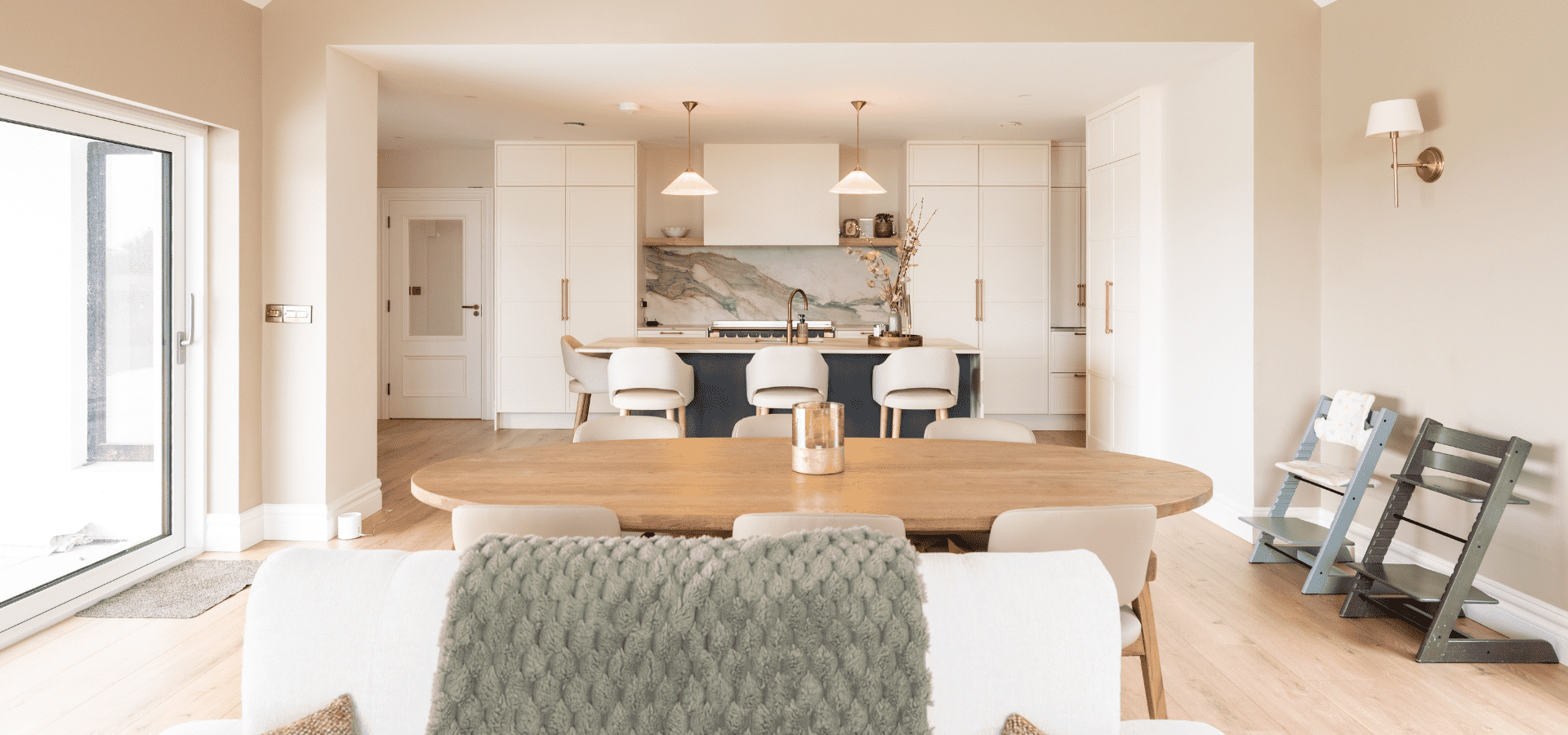 Modern Shaker Kitchen in Co. Galway – Lyrath Porcelain and Hunter Green - Gallery Image 4