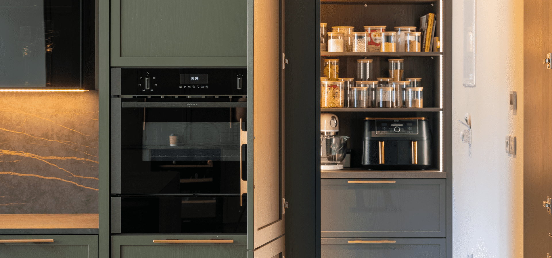 Modern Kitchen - Hazelwood and Dekton Laurent Kitchen in Dublin - Gallery Image 4