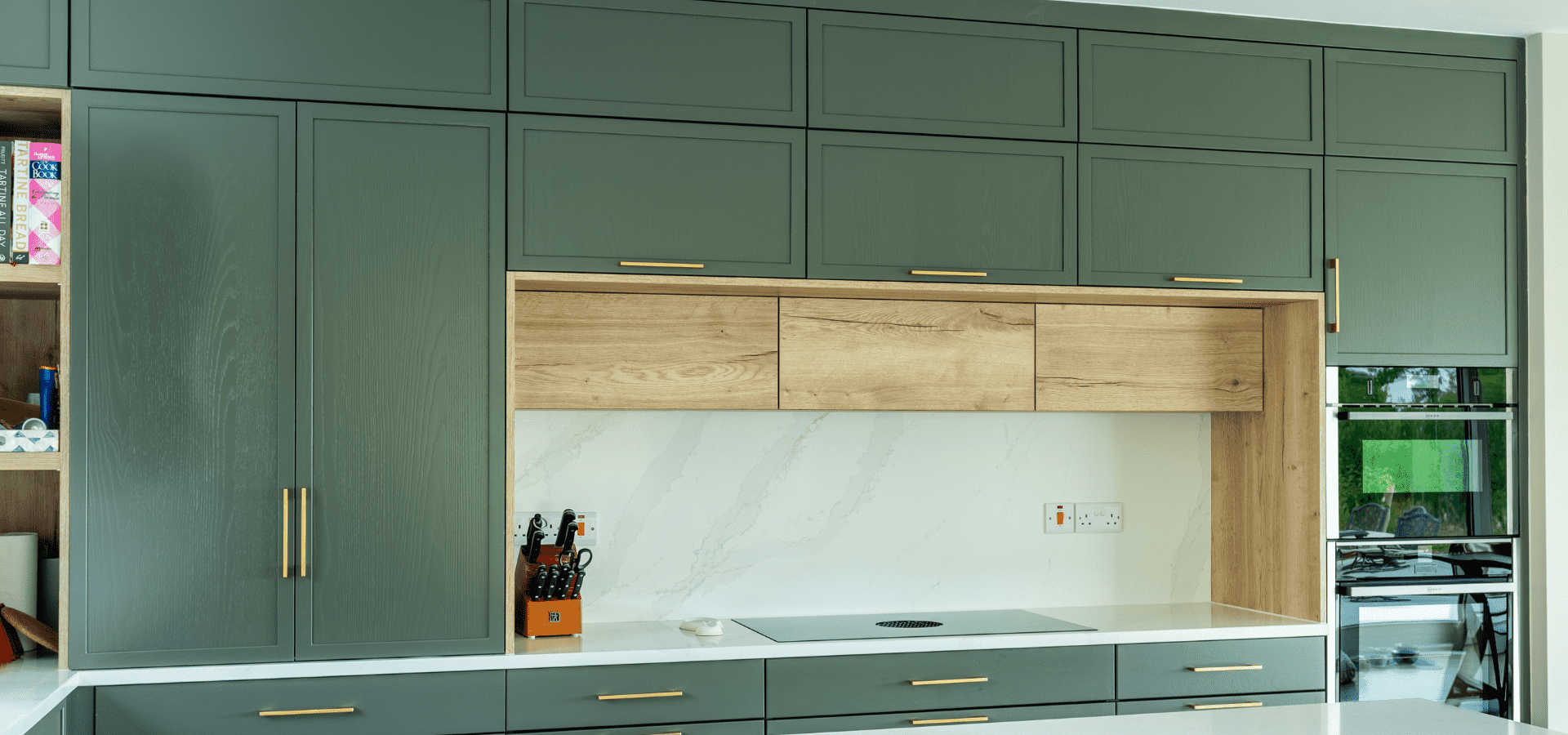 Modern Slim-Shaker Kitchen in Co. Roscommon – Lyrath Hazel and Halifax Oak - Gallery Image 5