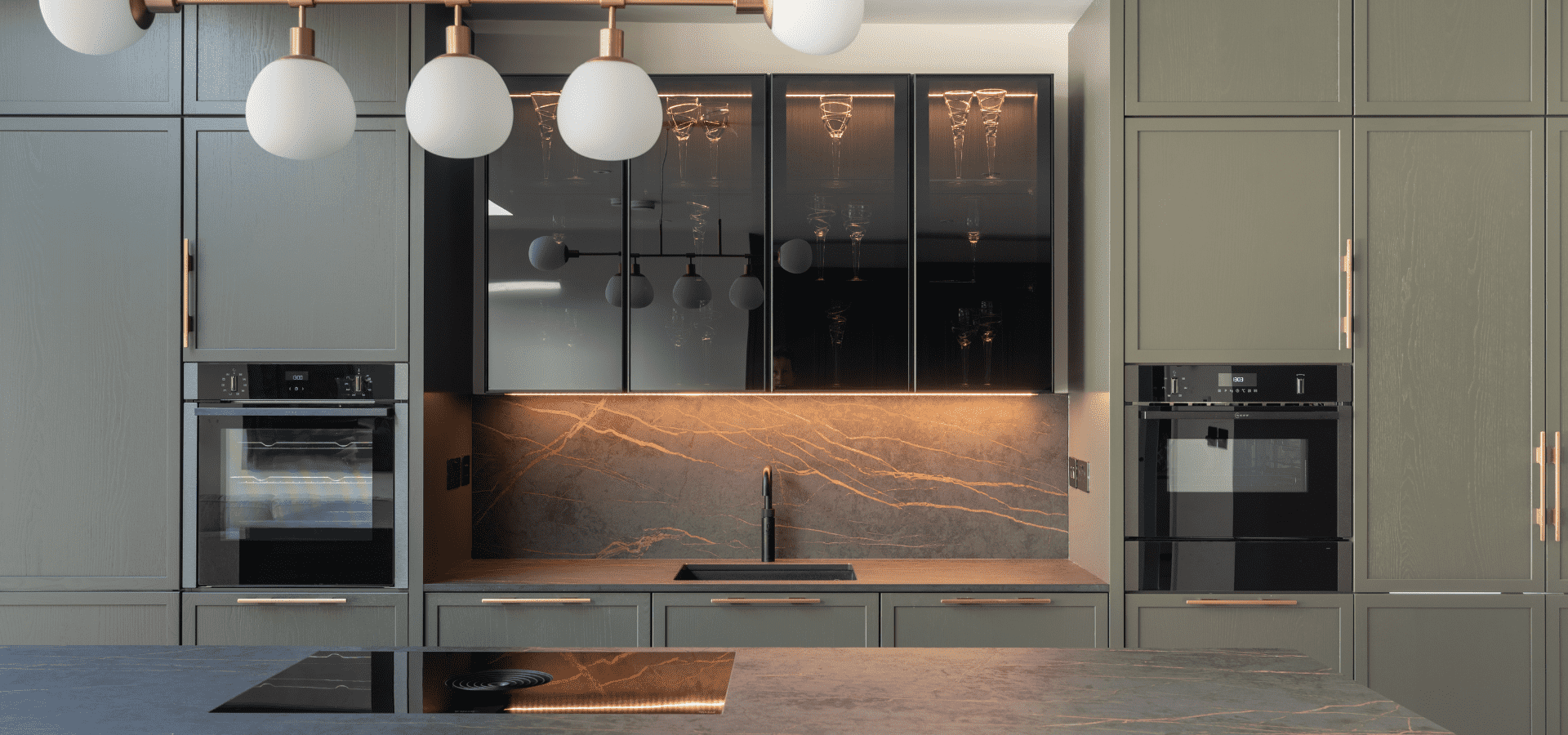 Modern Kitchen - Hazelwood and Dekton Laurent Kitchen in Dublin - Gallery Image 5