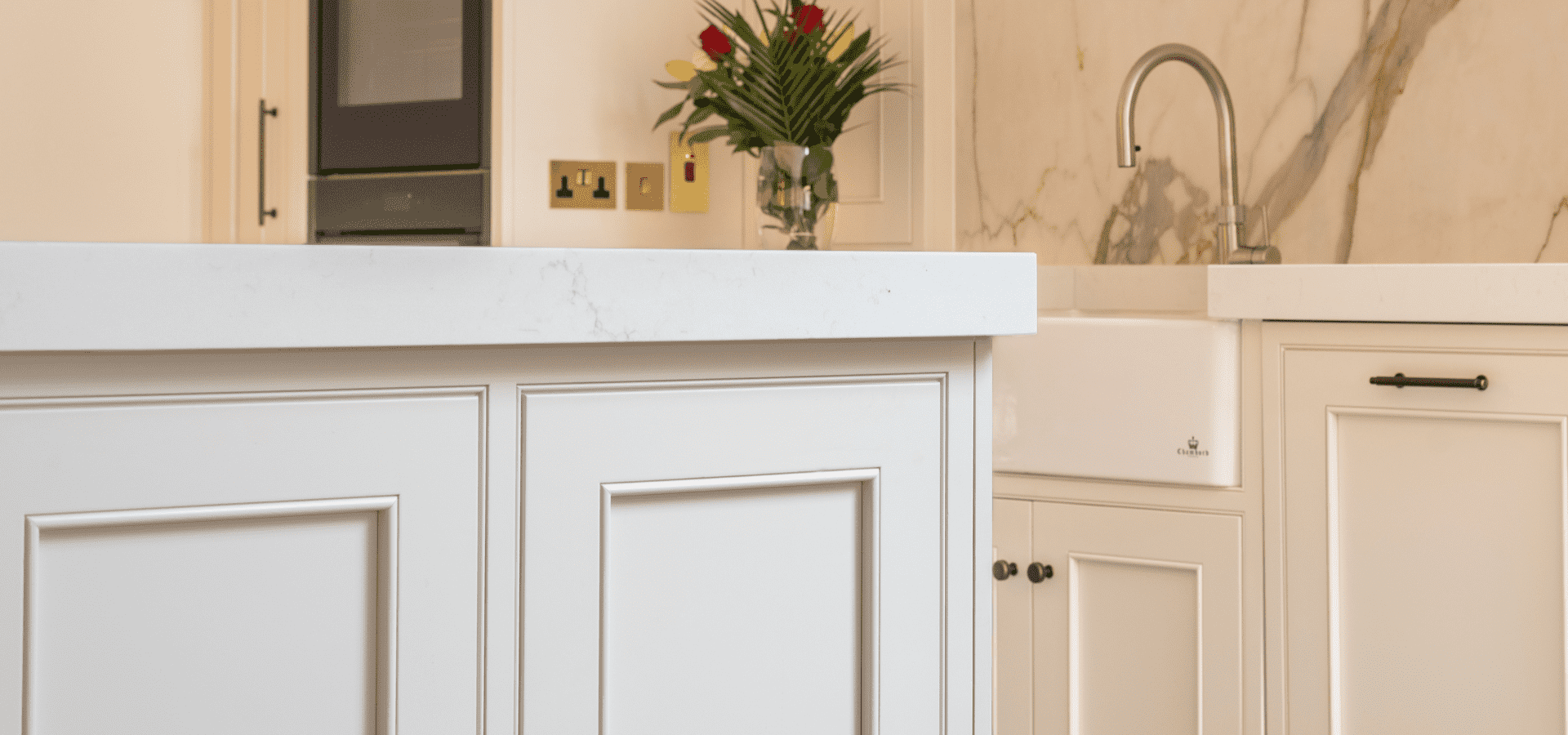 In-Frame Kitchen in Co. Dublin – Lawrence Shadow White - Gallery Image 6