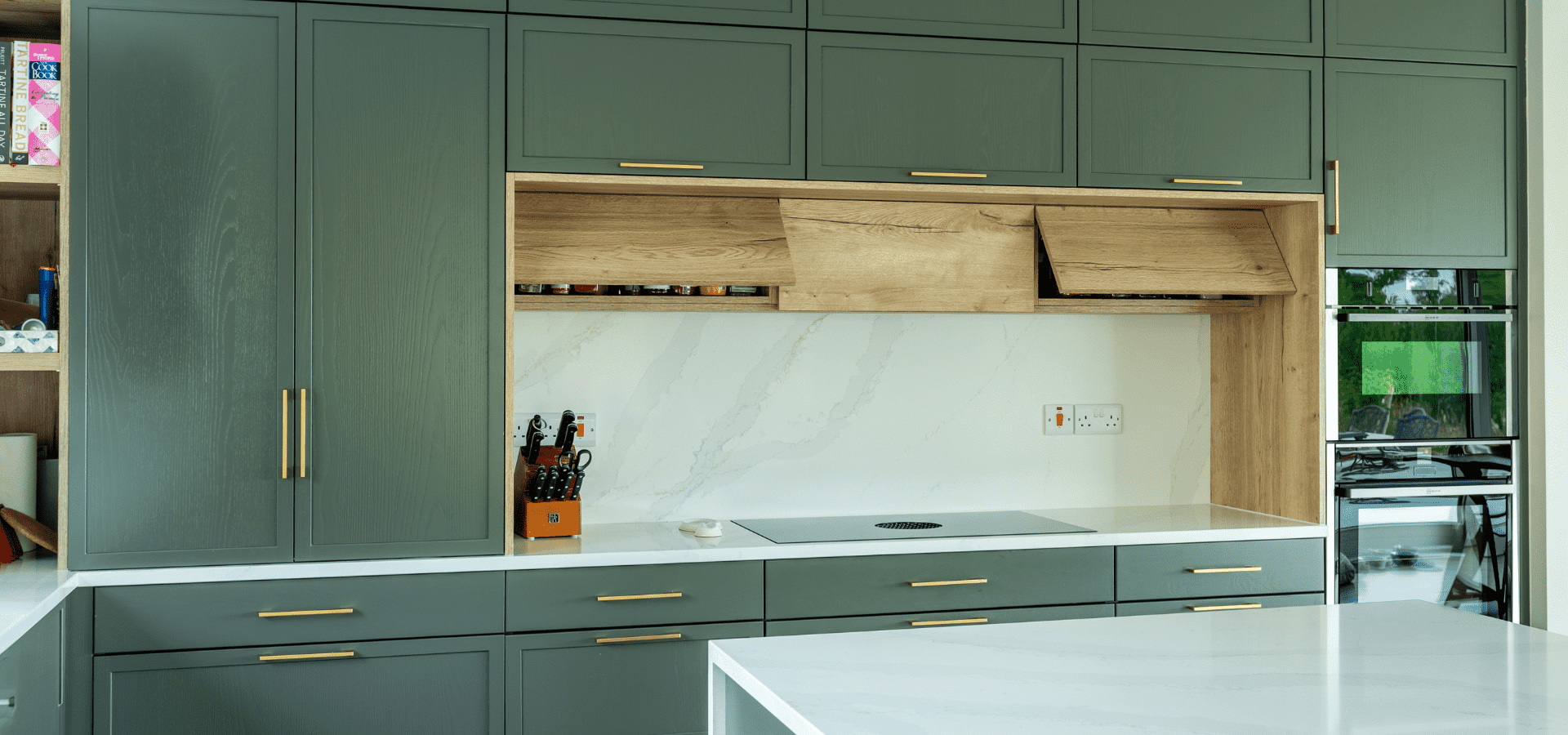 Modern Slim-Shaker Kitchen in Co. Roscommon – Lyrath Hazel and Halifax Oak - Gallery Image 6