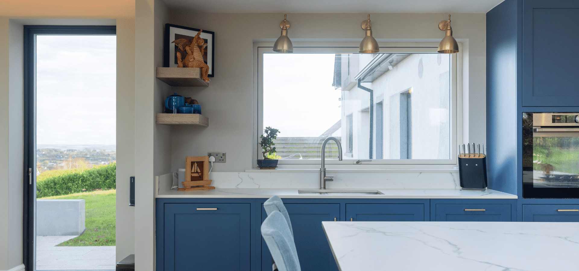 In-Frame Kitchen in Co. Roscommon – Jasper Parisian Blue - Gallery Image 7