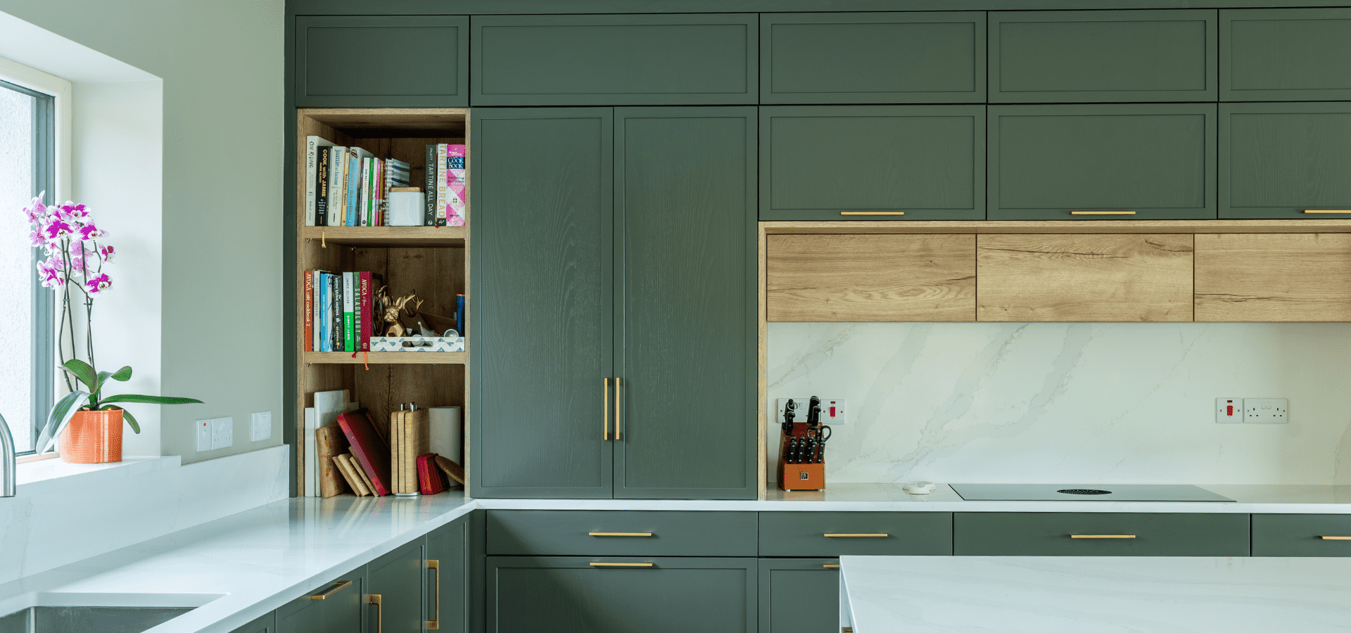Modern Slim-Shaker Kitchen in Co. Roscommon – Lyrath Hazel and Halifax Oak - Gallery Image 7