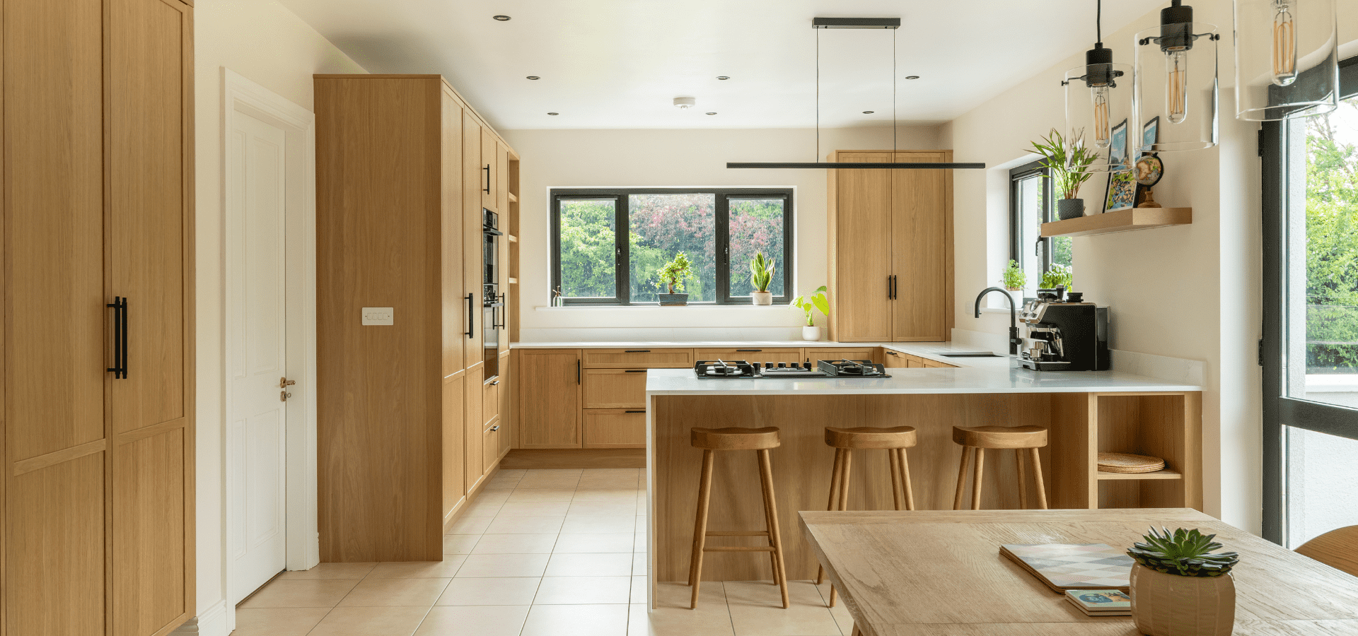 Modern Kitchen - Monarc Whitethorn Oak Kitchen - Hero Image
