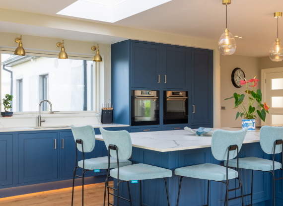 Parisian Blue Brings a Contemporary Edge In-Frame Kitchen in Co. Roscommon – Jasper Parisian Blue - Highlight Image 2