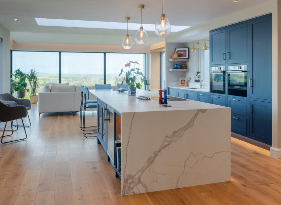Reimagining the In-Frame Kitchen In-Frame Kitchen in Co. Roscommon – Jasper Parisian Blue - Highlight Image 1