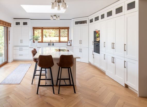 1. Designing Calm Through Order Classic White Kitchen in Co. Tipperary – Aylesbury Snow White - Highlight Image 1