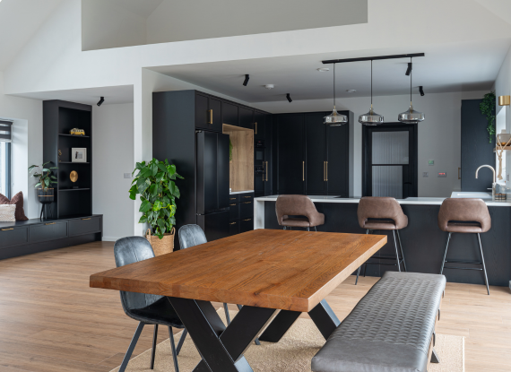 1._Designing with Contrast Modern Kitchen in Co. Galway – Lyrath - Noir & Calacatta Gold - Highlights Image 1