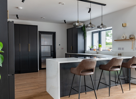 3._Every Element Belongs Modern Kitchen in Co. Galway – Lyrath - Noir & Calacatta Gold - Highlights Image 3