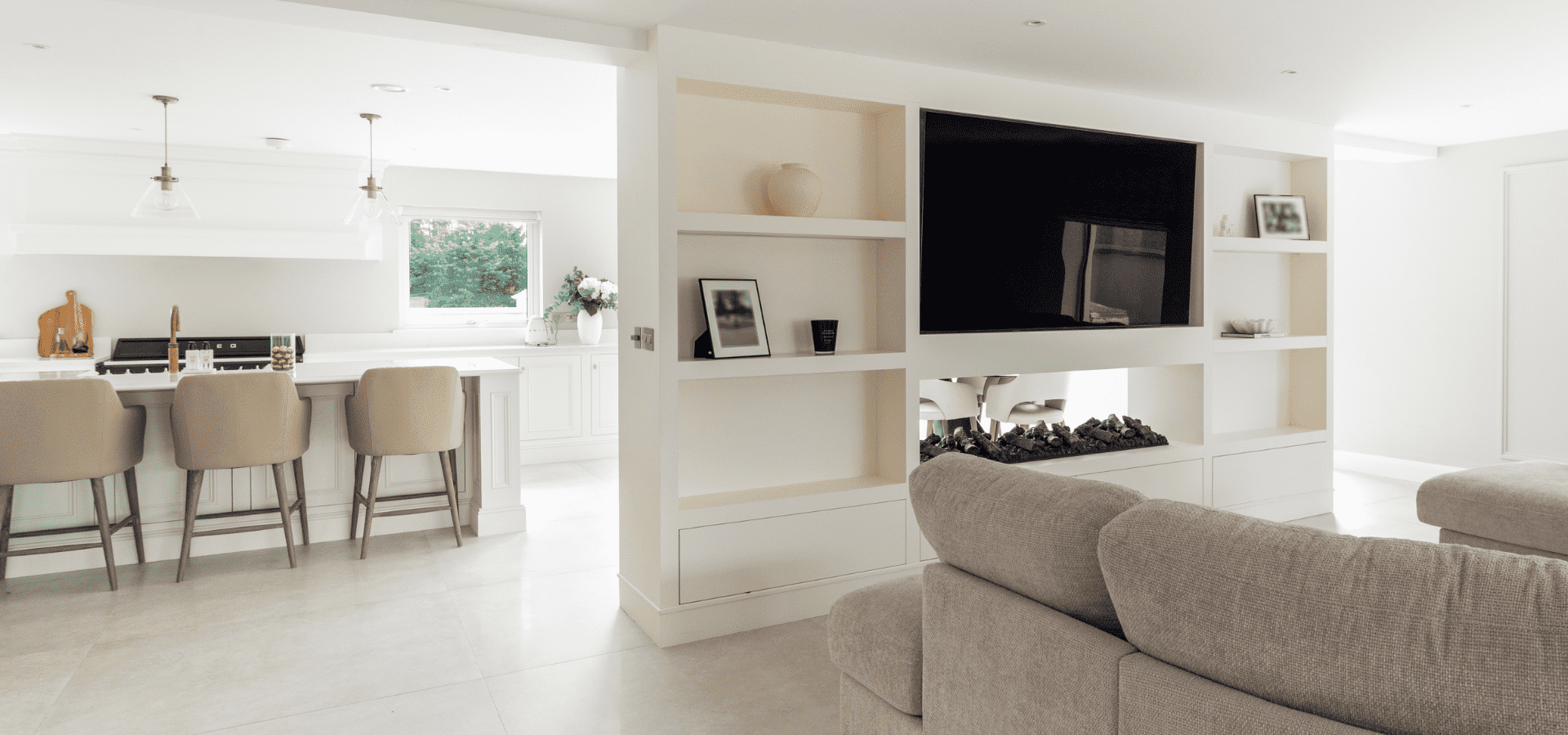 In-Frame Kitchen - Charlotte - Farrow and Ball Wimborne White - Gallery Image 10