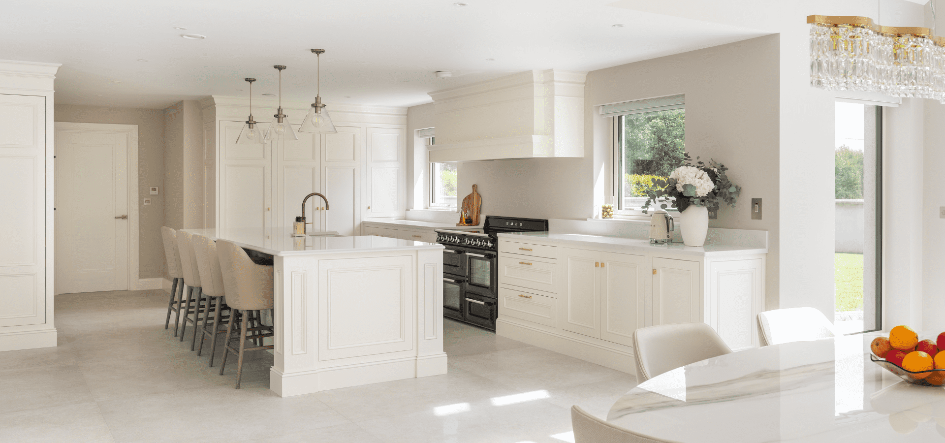 In-Frame Kitchen - Charlotte - Farrow and Ball Wimborne White - Gallery Image 12