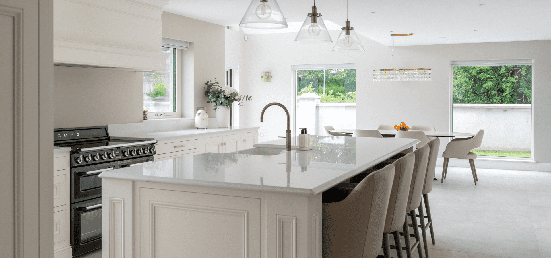 In-Frame Kitchen - Charlotte - Farrow and Ball Wimborne White - Gallery Image 4