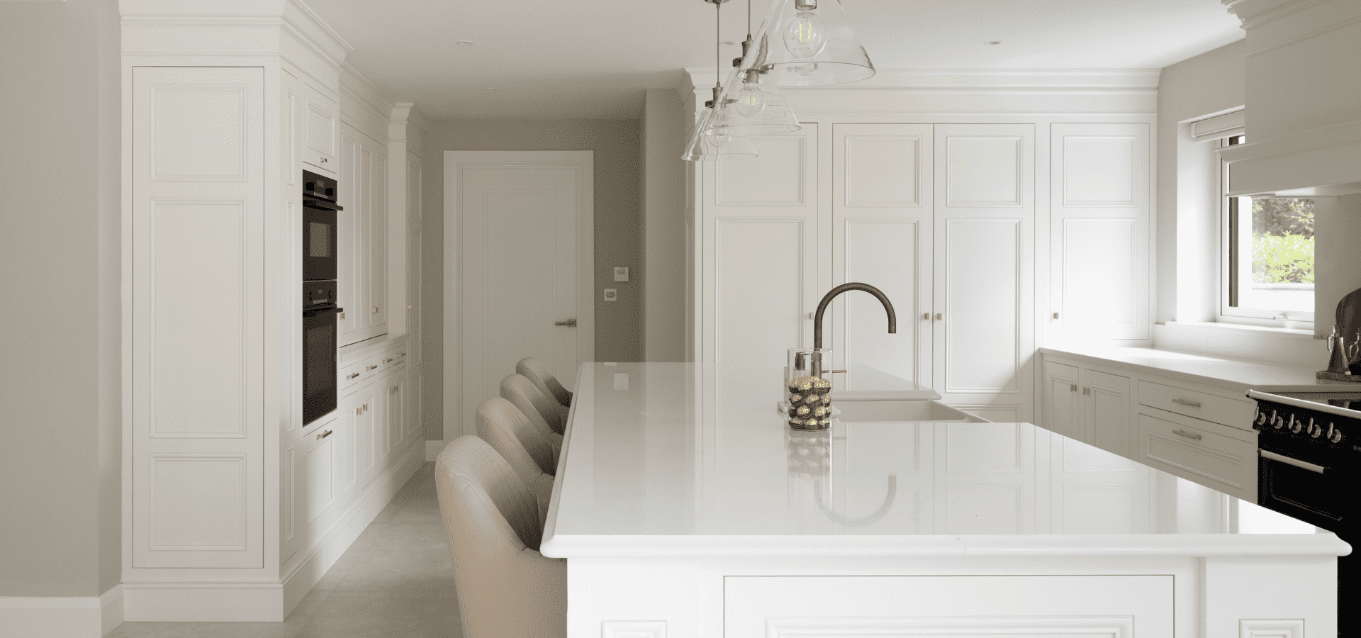 In-Frame Kitchen - Charlotte - Farrow and Ball Wimborne White - Gallery Image 5