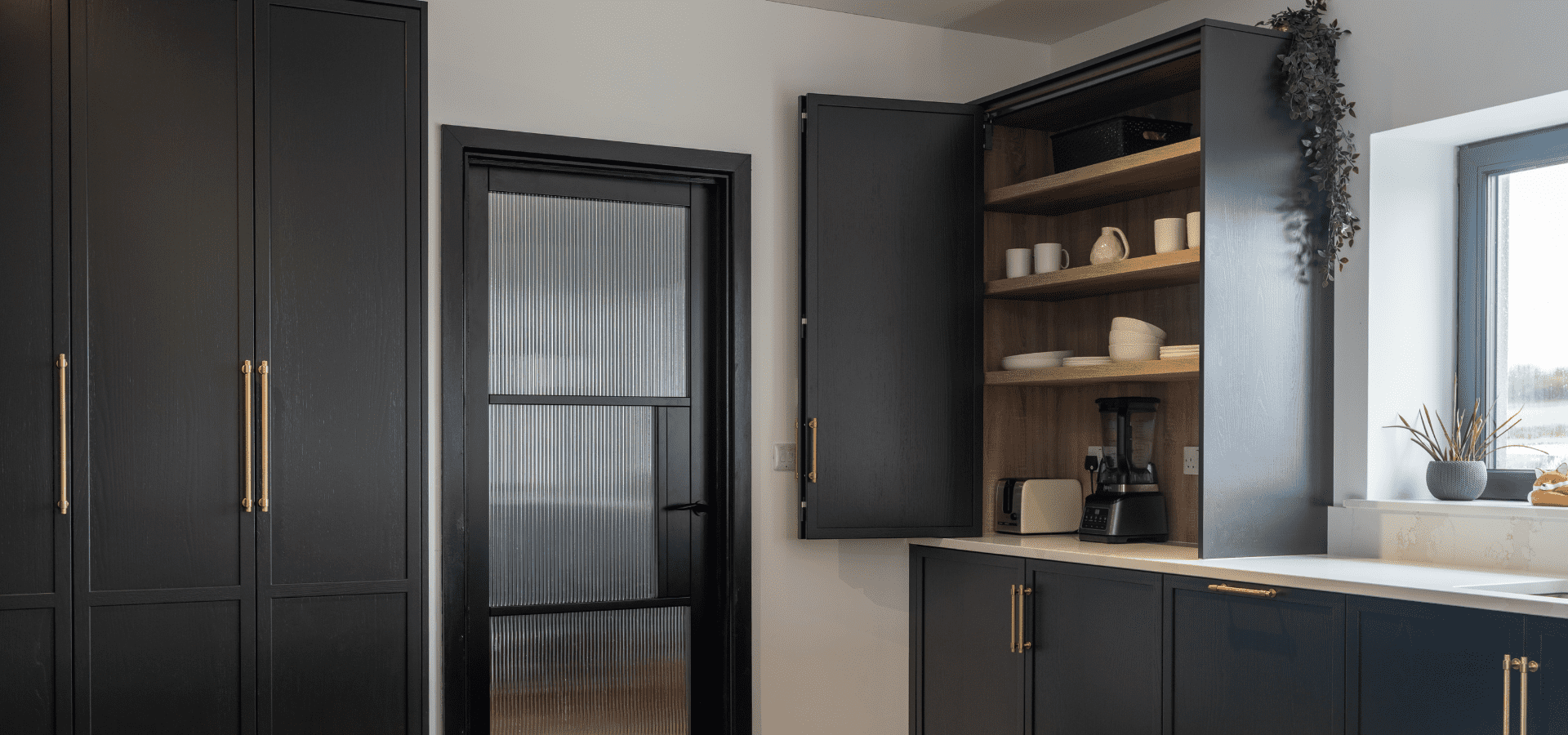 Modern Kitchen in Co. Galway – Lyrath - Noir & Calacatta Gold - Gallery Image 10