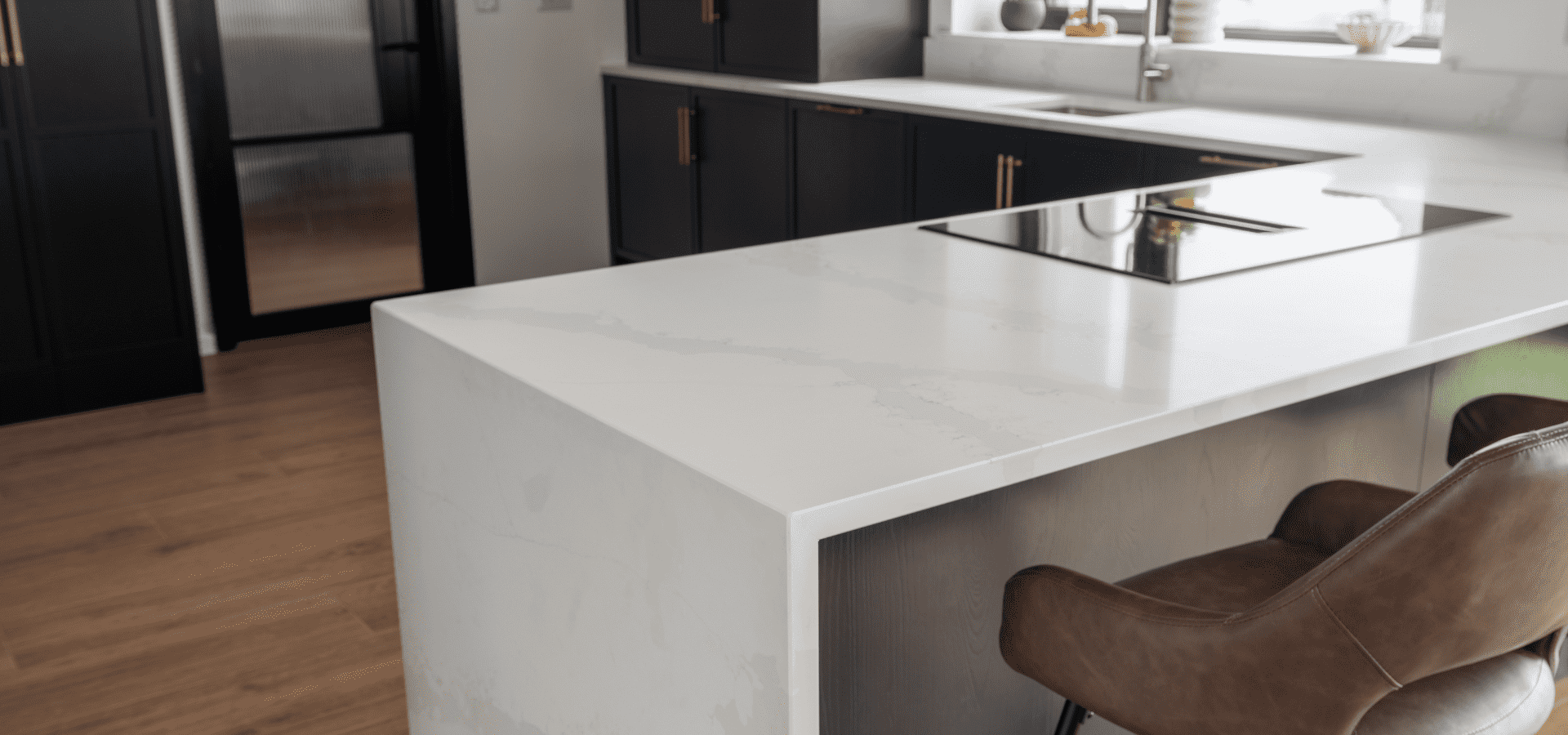 Modern Kitchen in Co. Galway – Lyrath - Noir & Calacatta Gold - Gallery Image 11