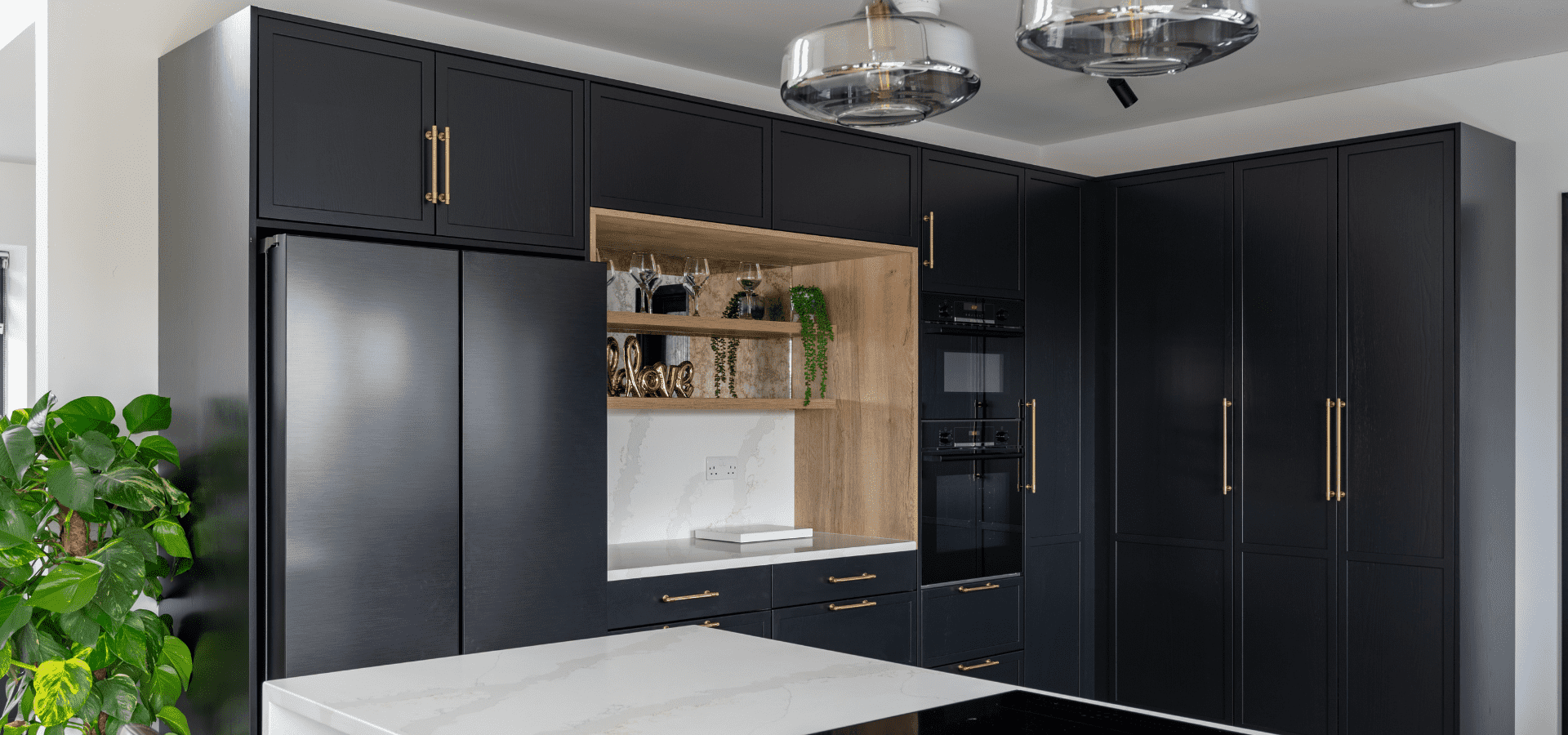 Modern Kitchen in Co. Galway – Lyrath - Noir & Calacatta Gold - Gallery Image 3