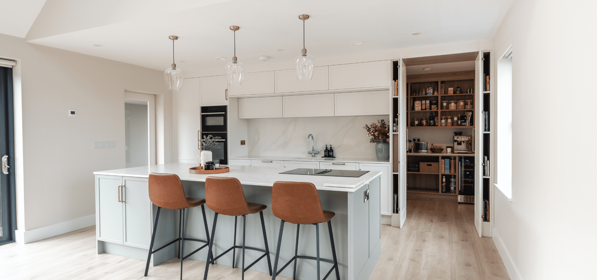 Modern Kitchen in Co. Mayo – Lyrath Latte & Green Mist - Gallery Image 3
