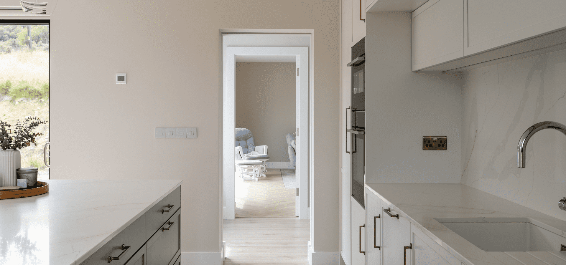Modern Kitchen in Co. Mayo – Lyrath Latte & Green Mist - Gallery Image 7