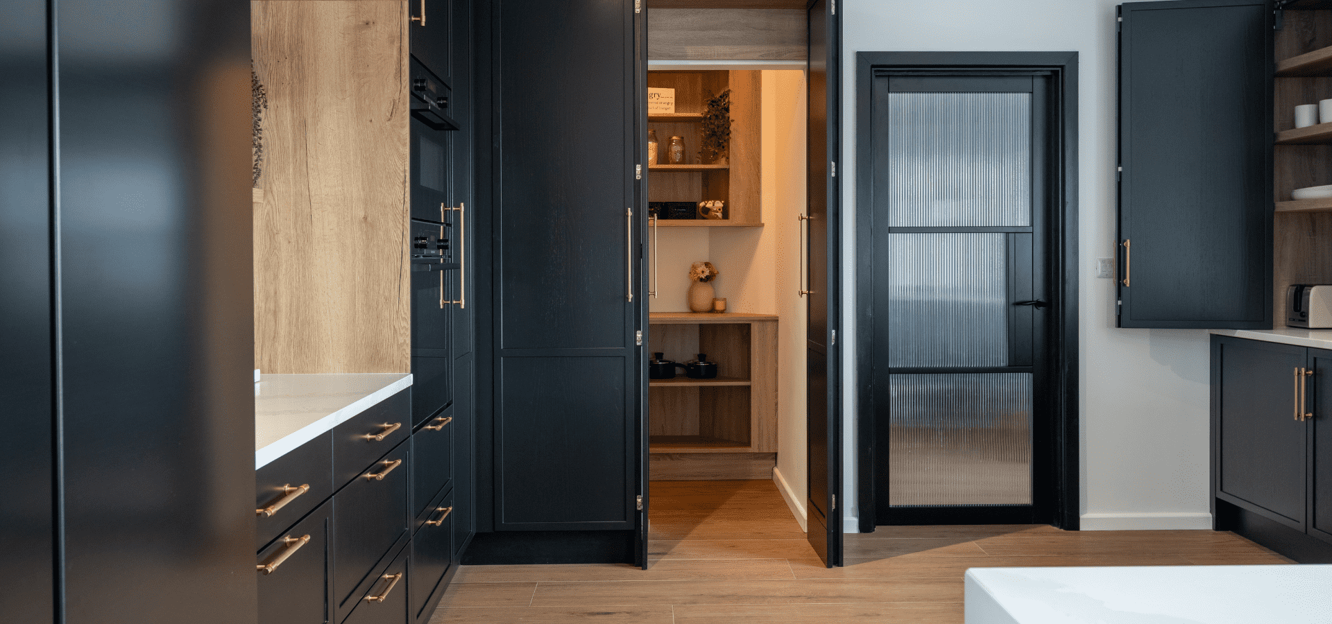 Modern Kitchen in Co. Galway – Lyrath - Noir & Calacatta Gold - Gallery Image 9
